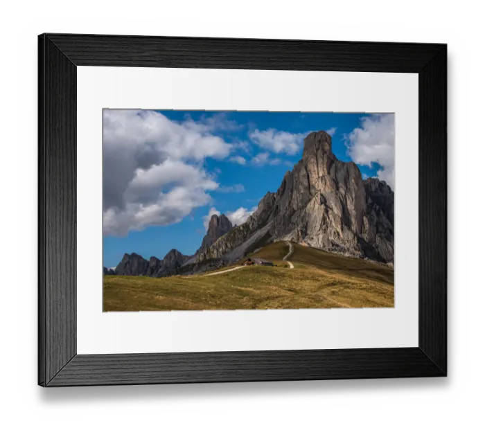 Framed Print : Giau pass, passo giau european alps dolomites Italy landscape nature Framed Print : Giau pass, passo giau european alps dolomites Italy landscape nature