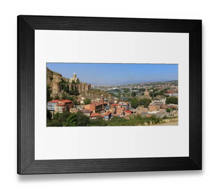 Framed Print : Panoramic view of Tbilisi, capital of the Repubic of Georgia Framed Print : Panoramic view of Tbilisi, capital of the Repubic of Georgia