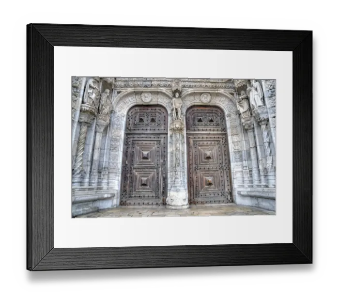 Framed Print : Entrance of the JerAonimos Monastery, Lisbon - Portugal Framed Print : Entrance of the JerAonimos Monastery, Lisbon - Portugal