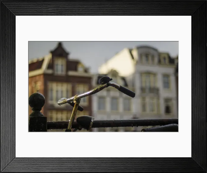Framed Print : A Bicycle in Amsterdam Framed Print : A Bicycle in Amsterdam