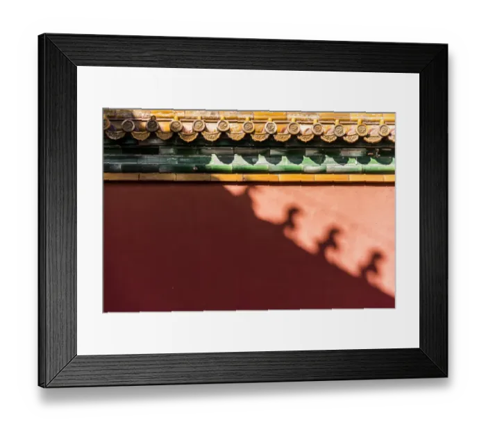 Framed Print : redwall, forbidden city Framed Print : redwall, forbidden city