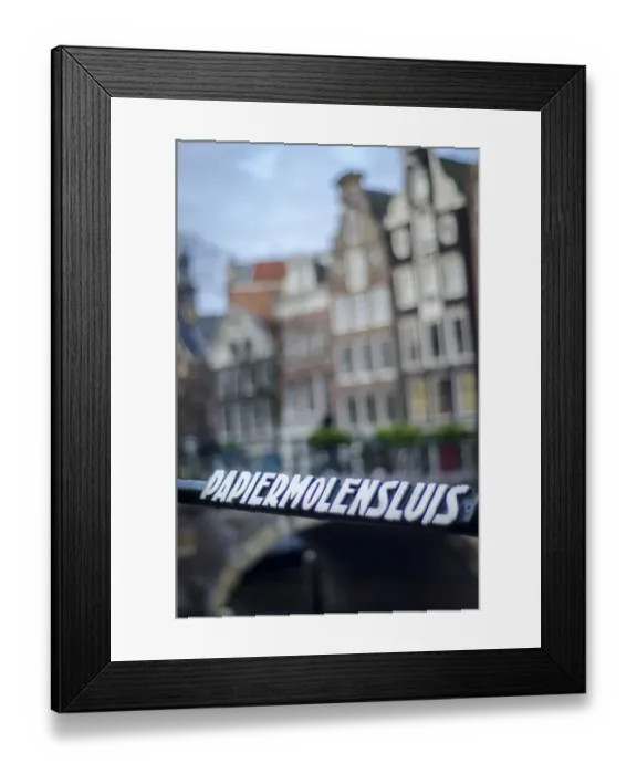 Framed Print : An Amsterdam Canal Bridge