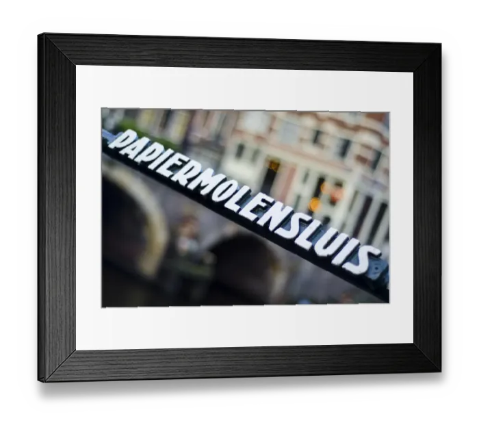Framed Print : An Amsterdam Canal Bridge Framed Print : An Amsterdam Canal Bridge