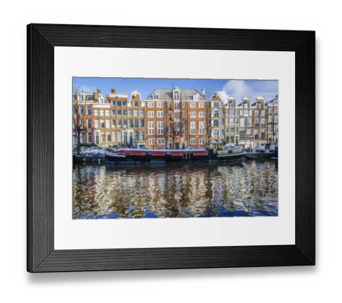 Framed Print : The UNESCO Recognized Canals of Amsterdam Framed Print : The UNESCO Recognized Canals of Amsterdam