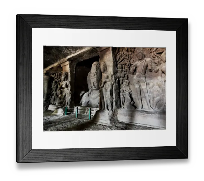 Framed Print : Elephanta Caves Framed Print : Elephanta Caves