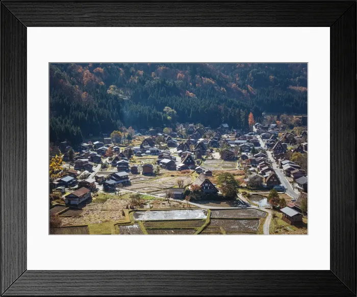 Framed Print : The Historic Villages of Shirakawa-go Framed Print : The Historic Villages of Shirakawa-go