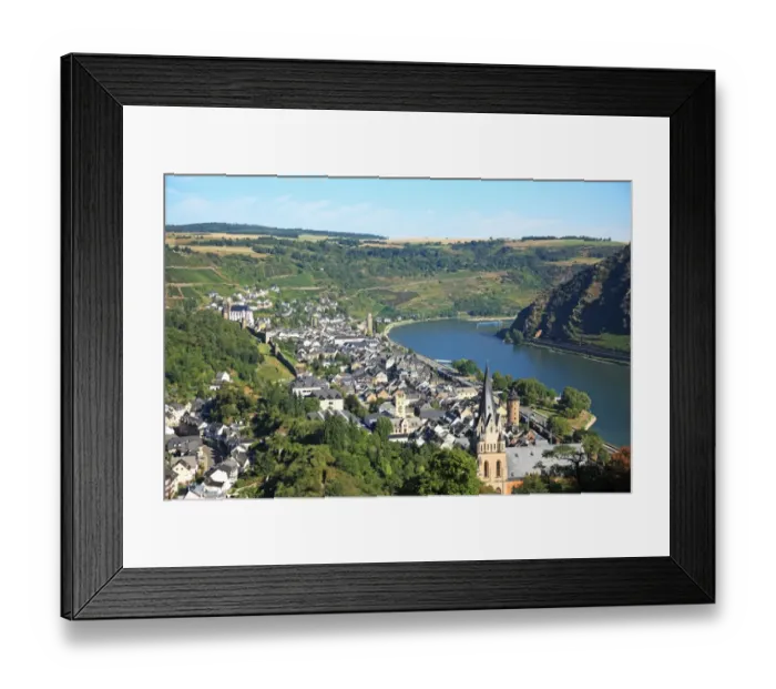 Framed Print : Germany, Rhineland-Palatinate (Rheinland-Pfalz), Oberwesel, Upper Middle Rhine Valley, UNESCO World Heritage Framed Print : Germany, Rhineland-Palatinate (Rheinland-Pfalz), Oberwesel, Upper Middle Rhine Valley, UNESCO World Heritage