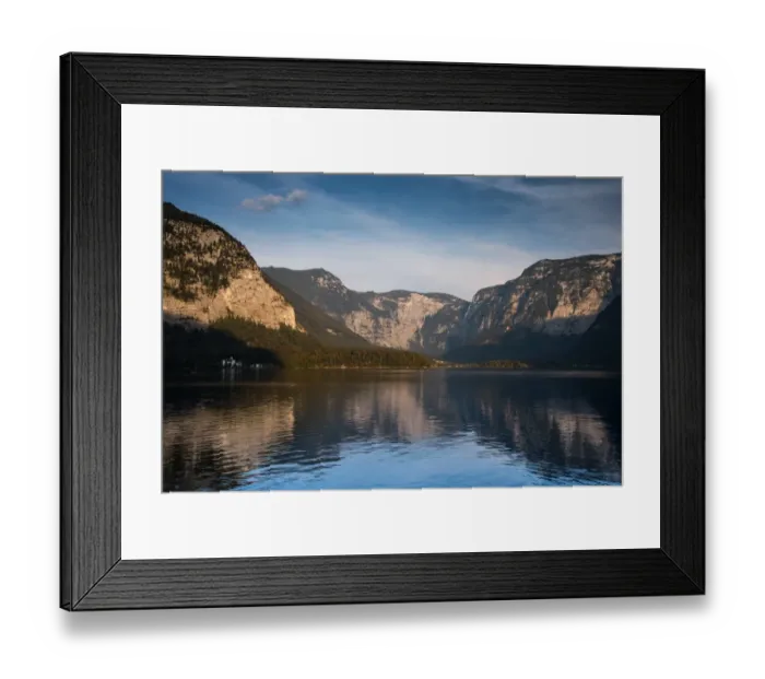 Framed Print : Scenic of Hallstatt lake and Hallstatt village on Twilight time postcard view point, European Alps, Austria Alps, Upper Austria Framed Print : Scenic of Hallstatt lake and Hallstatt village on Twilight time postcard view point, European Alps, Austria Alps, Upper Austria