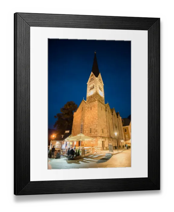 Framed Print : Central of Hallstatt village at Twilight time Hallstatt square center of village, Upper Austria, Austria Alps Framed Print : Central of Hallstatt village at Twilight time Hallstatt square center of village, Upper Austria, Austria Alps