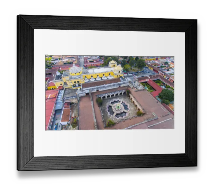 Framed Print : Aerial view of the aIglesia y Convento de Nuestra SeAnora de la Merceda in Antigua, Guatemala Framed Print : Aerial view of the aIglesia y Convento de Nuestra SeAnora de la Merceda in Antigua, Guatemala
