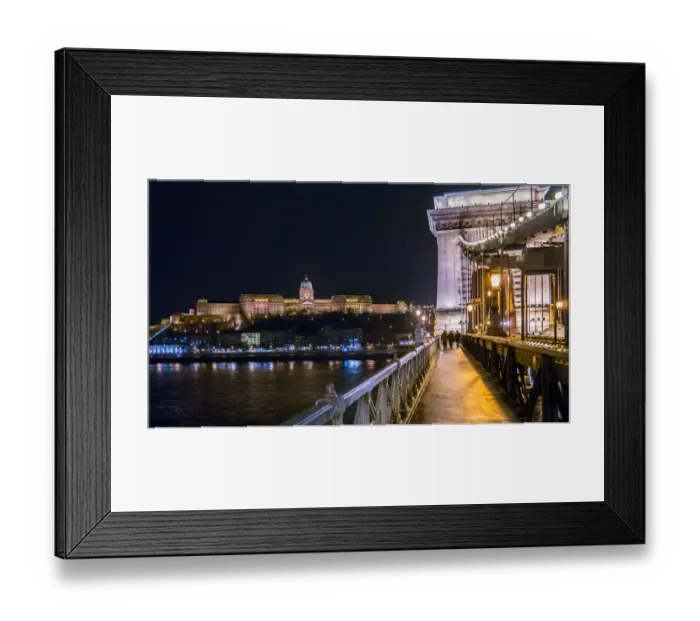 Framed Print : Buda Castle near danube river, Budapest, Hungary