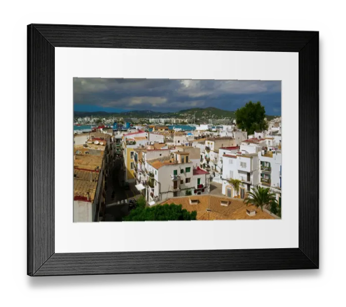 Framed Print : Eivissa, Dalt Villa, Old Citadel, Ibiza, Balearic Islands, Spain