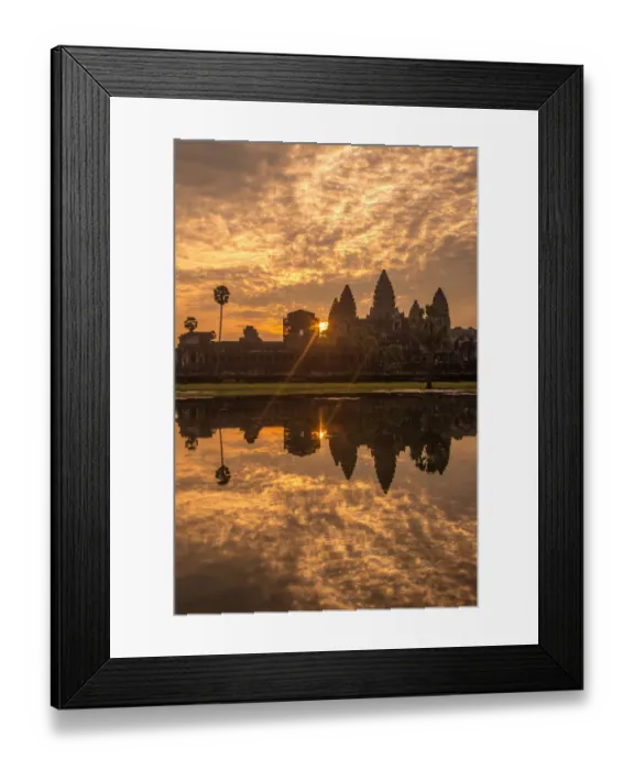 Framed Print : The spectacular landscape of Angkor Wat the world heritage site of Cambodia during the sunrise Framed Print : The spectacular landscape of Angkor Wat the world heritage site of Cambodia during the sunrise