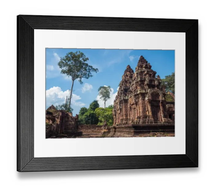Framed Print : Banteay Srei the gem of Khmer empire one of the most attraction place in Siem Reap Framed Print : Banteay Srei the gem of Khmer empire one of the most attraction place in Siem Reap