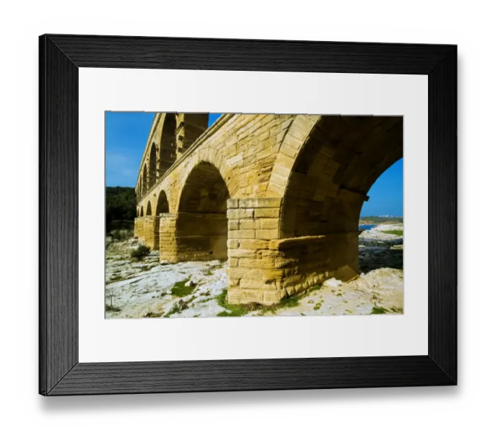 Framed Print : Pont Du Gard, Gard, Languedoc-Roussillon, France Framed Print : Pont Du Gard, Gard, Languedoc-Roussillon, France