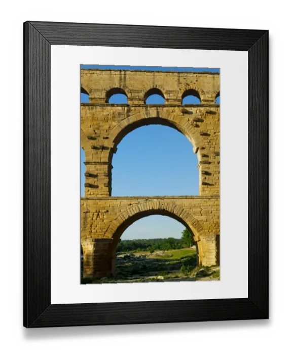 Framed Print : Pont Du Gard, Roman Bridge, Nimes, France Framed Print : Pont Du Gard, Roman Bridge, Nimes, France