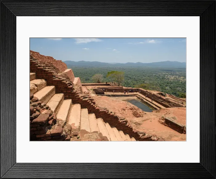 Framed Print : Sigiriya or Sinhagiri (Lion Rock Sinhalese) is an ancient rock fortress located in the northern Matale District near the town of Dambulla in the Central Province, Sri Lanka