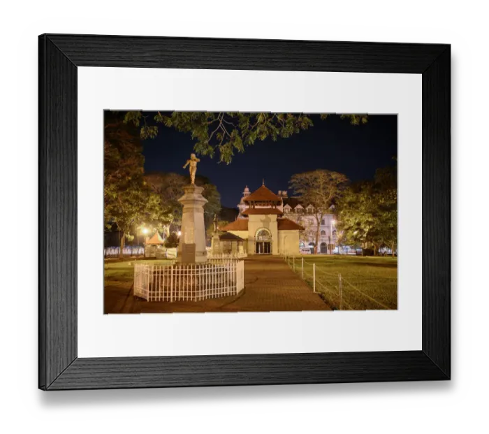 Framed Print : Park and the Temple of the Sacred Tooth Relic (Temple of the Tooth, Sri Dalada Maligawa) at night, Kandy, Central Province, Sri Lanka, Asia Framed Print : Park and the Temple of the Sacred Tooth Relic (Temple of the Tooth, Sri Dalada Maligawa) at night, Kandy, Central Province, Sri Lanka, Asia