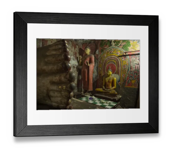 Framed Print : Dambulla Cave temple (also known as the Golden Temple of Dambulla) is a world heritage site (1991) in Sri Lanka Framed Print : Dambulla Cave temple (also known as the Golden Temple of Dambulla) is a world heritage site (1991) in Sri Lanka