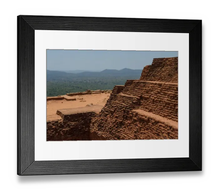 Framed Print : Sigiriya or Sinhagiri (Lion Rock Sinhalese) is an ancient rock fortress located in the northern Matale District near the town of Dambulla in the Central Province, Sri Lanka
