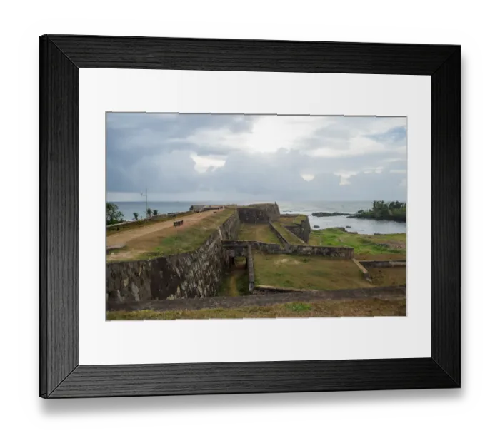 Framed Print : The Triton bastion of the ancient sea fortress. Historical landmark of the city Galle, Sri Lanka Framed Print : The Triton bastion of the ancient sea fortress. Historical landmark of the city Galle, Sri Lanka