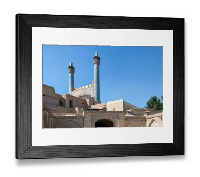 Framed Print : Imam mosque minarets, Isfahan, Iran Framed Print : Imam mosque minarets, Isfahan, Iran