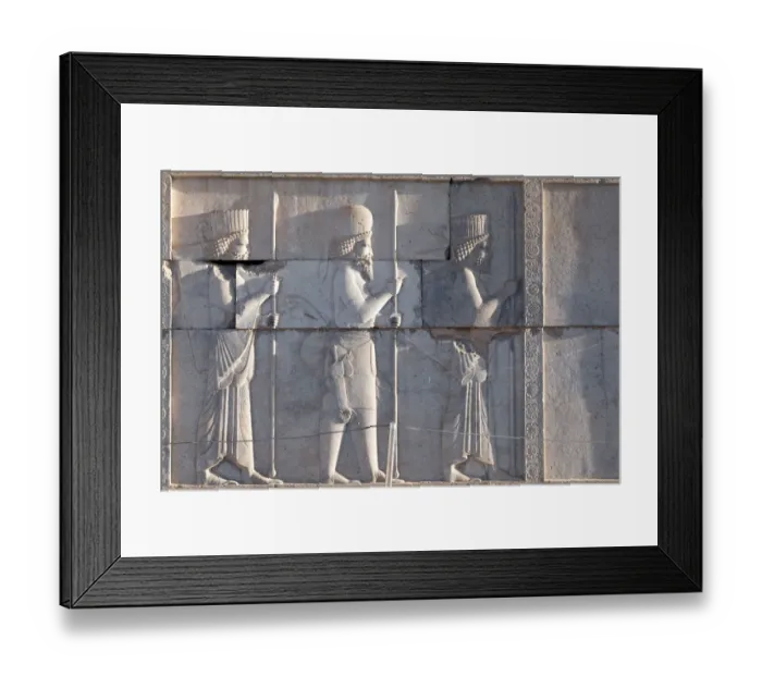 Framed Print : Ancient bas reliefs of Persepolis, Iran Framed Print : Ancient bas reliefs of Persepolis, Iran