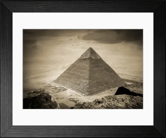 Framed Print : Pyramid Of Chephren, Giza, Egypt Framed Print : Pyramid Of Chephren, Giza, Egypt
