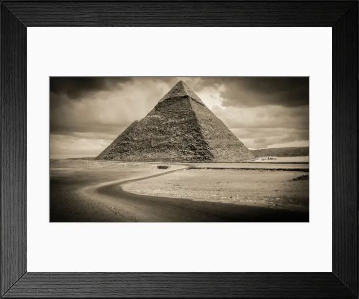 Framed Print : The Pyramid Of Chephren, Giza, Egypt