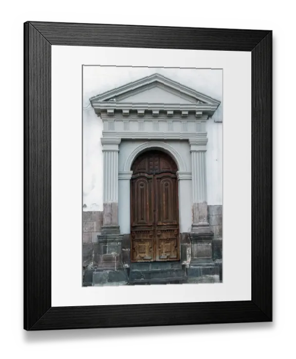 Framed Print : The Doors of Old Quito Framed Print : The Doors of Old Quito