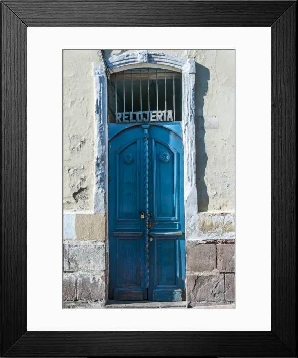 Framed Print : The Doors of Old Quito Framed Print : The Doors of Old Quito