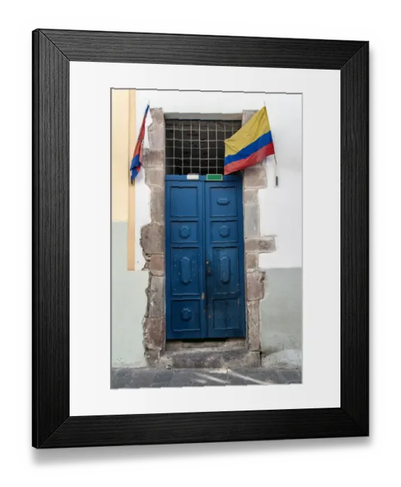 Framed Print : The Doors of Old Quito Framed Print : The Doors of Old Quito
