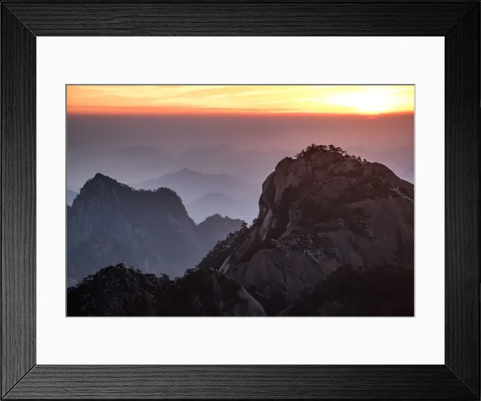 Framed Print : turtle peak view point, Huangshan (Yellow Mountains), Eastern China Framed Print : turtle peak view point, Huangshan (Yellow Mountains), Eastern China