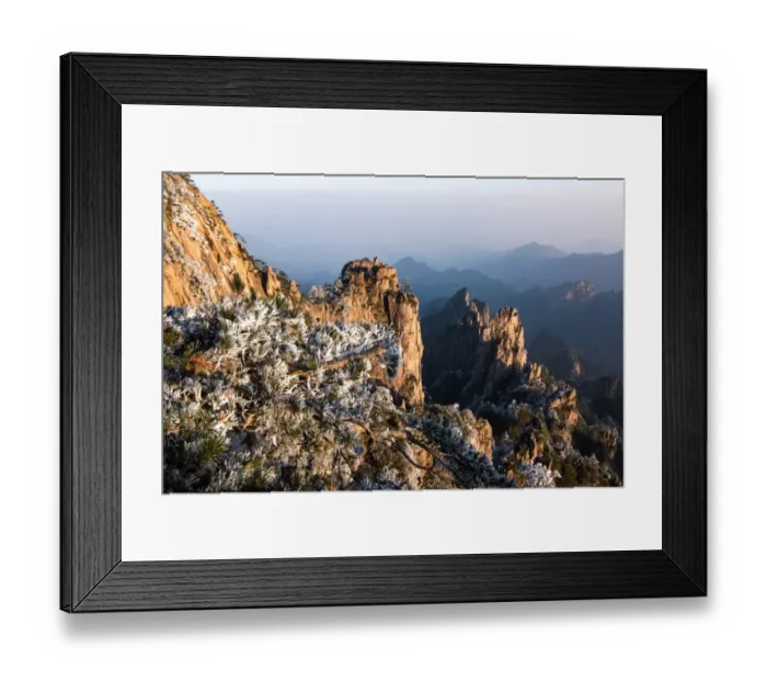 Framed Print : lion peak view point, Huangshan (Yellow Mountains), Eastern China
