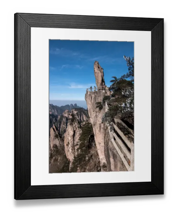 Framed Print : flying stone landmark, Huangshan (Yellow Mountains) Framed Print : flying stone landmark, Huangshan (Yellow Mountains)
