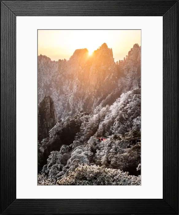 Framed Print : lion peak view point, Huangshan (Yellow Mountains), Eastern China Framed Print : lion peak view point, Huangshan (Yellow Mountains), Eastern China