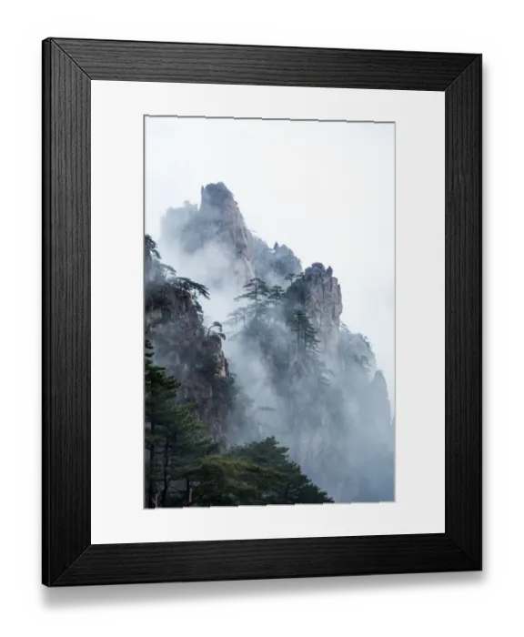 Framed Print : Huangshan (Yellow Mountains), Eastern China Framed Print : Huangshan (Yellow Mountains), Eastern China