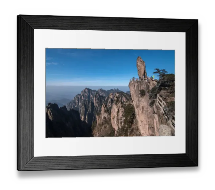 Framed Print : flying stone landmark, Huangshan (Yellow Mountains) Framed Print : flying stone landmark, Huangshan (Yellow Mountains)