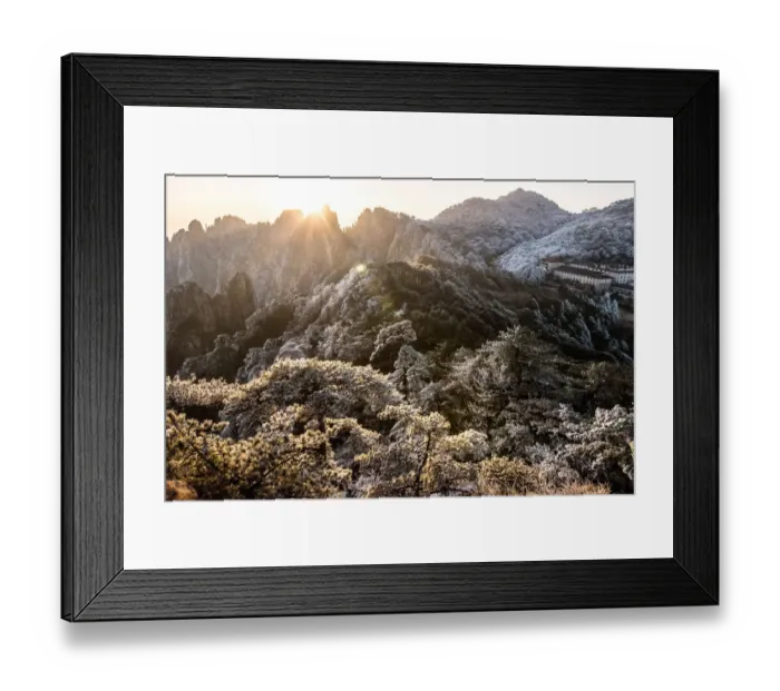 Framed Print : lion peak view point, Huangshan (Yellow Mountains), Eastern China