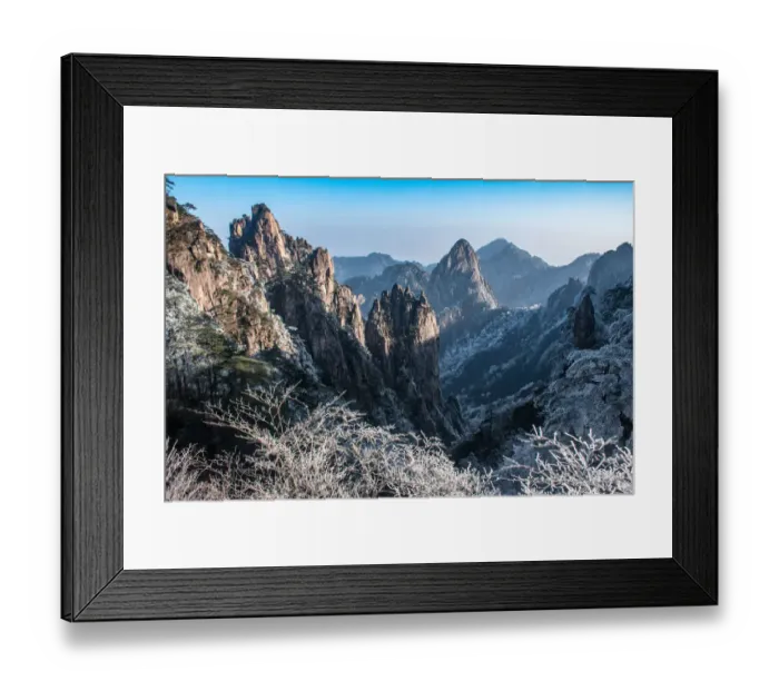 Framed Print : lion peak view point, Huangshan (Yellow Mountains), Eastern China