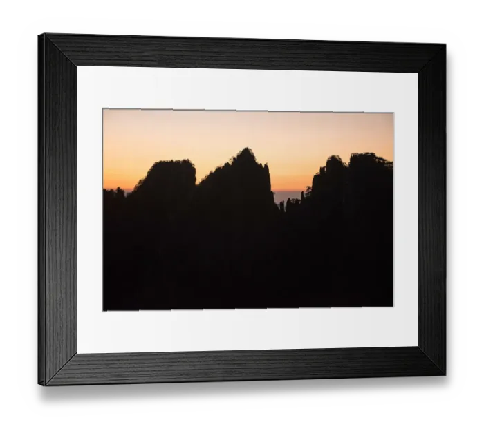 Framed Print : lion peak view point, Huangshan (Yellow Mountains), Eastern China