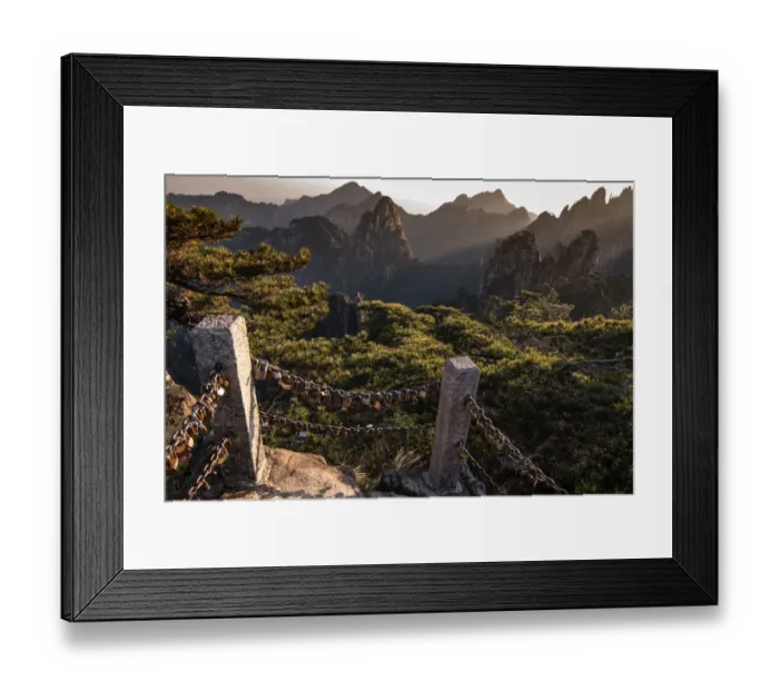Framed Print : lion peak view point, Huangshan (Yellow Mountains), Eastern China Framed Print : lion peak view point, Huangshan (Yellow Mountains), Eastern China