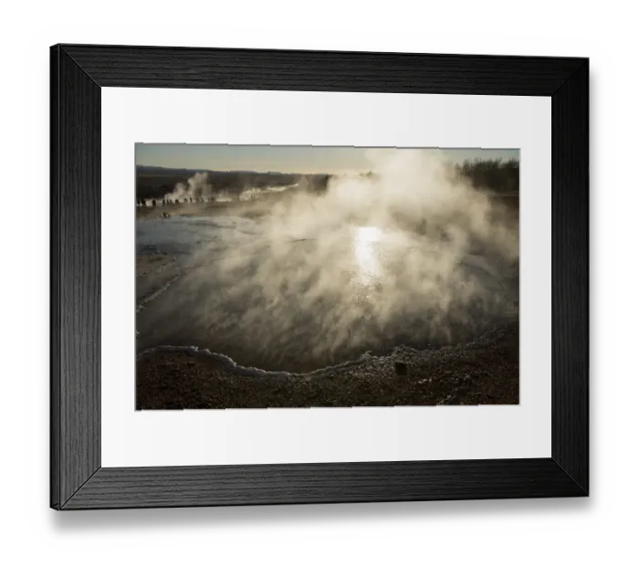 Framed Print : Group of people at Geysir of Southern region in Iceland Framed Print : Group of people at Geysir of Southern region in Iceland