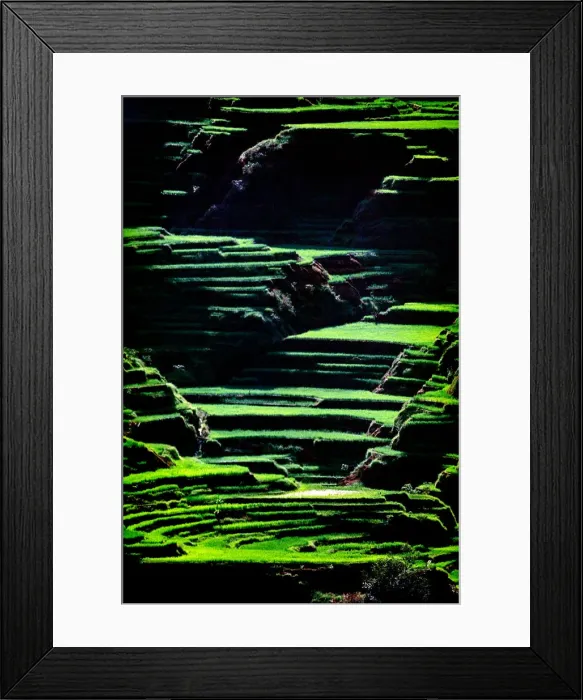 Framed Print : Bangaan Rice Terraces Framed Print : Bangaan Rice Terraces