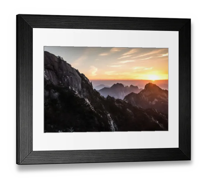 Framed Print : turtle peak view point, Huangshan (Yellow Mountains), Eastern China