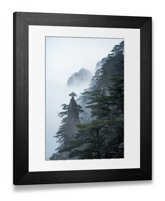 Framed Print : Huangshan (Yellow Mountains), Eastern China Framed Print : Huangshan (Yellow Mountains), Eastern China