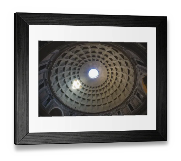 Framed Print : Celling of the roman Pantheon, low angle view Framed Print : Celling of the roman Pantheon, low angle view