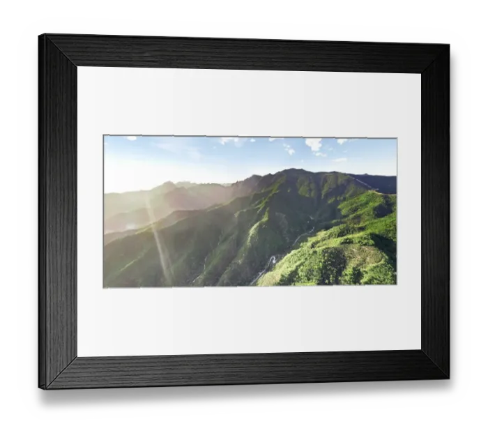 Framed Print : Aerial View of The Great Wall of China in Beijing Framed Print : Aerial View of The Great Wall of China in Beijing