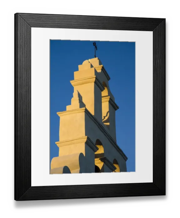 Framed Print : The Bell Tower of San Juan Capistrano