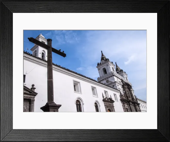 Framed Print : Quitos Colonial Church and Monastery of Saint Francis